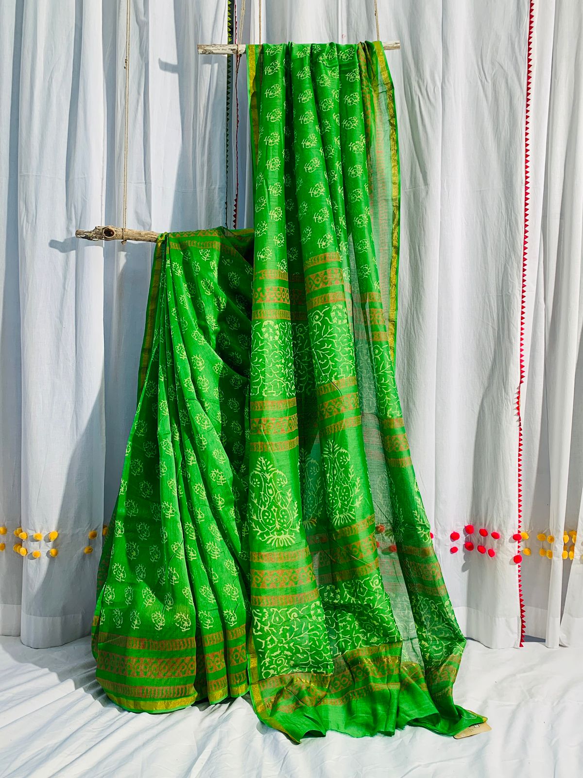 Buy Sea Green Chanderi Saree online-Karagiri – Karagiri Global